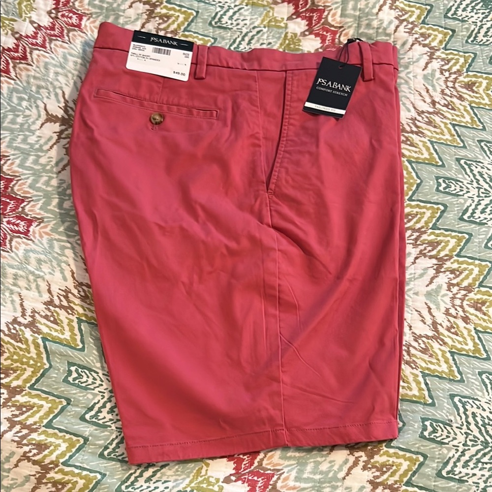 Jos. A. Bank salmon Flat Front Shorts
